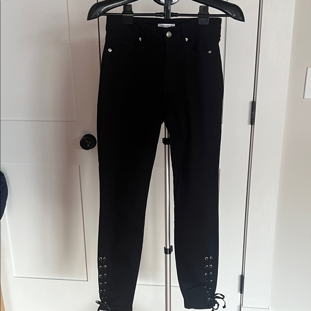 Good American Jet Black Denim Jeans